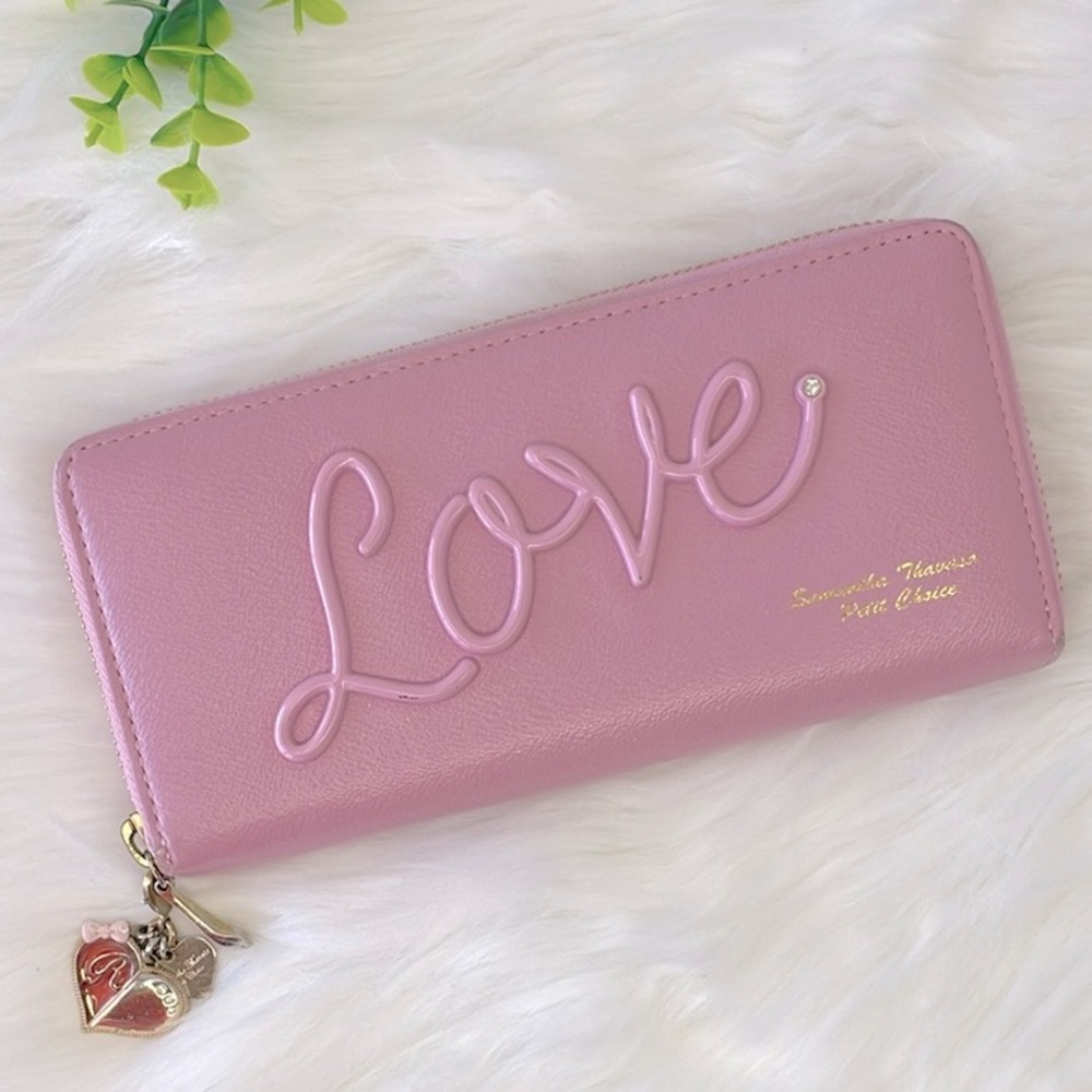 Samantha Thavasa Pink “Love”‎ Zippy Wallet